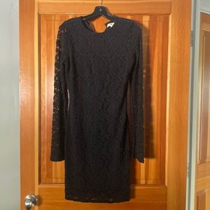 Nightcap Clothing Long Sleeved Black Lace Dress